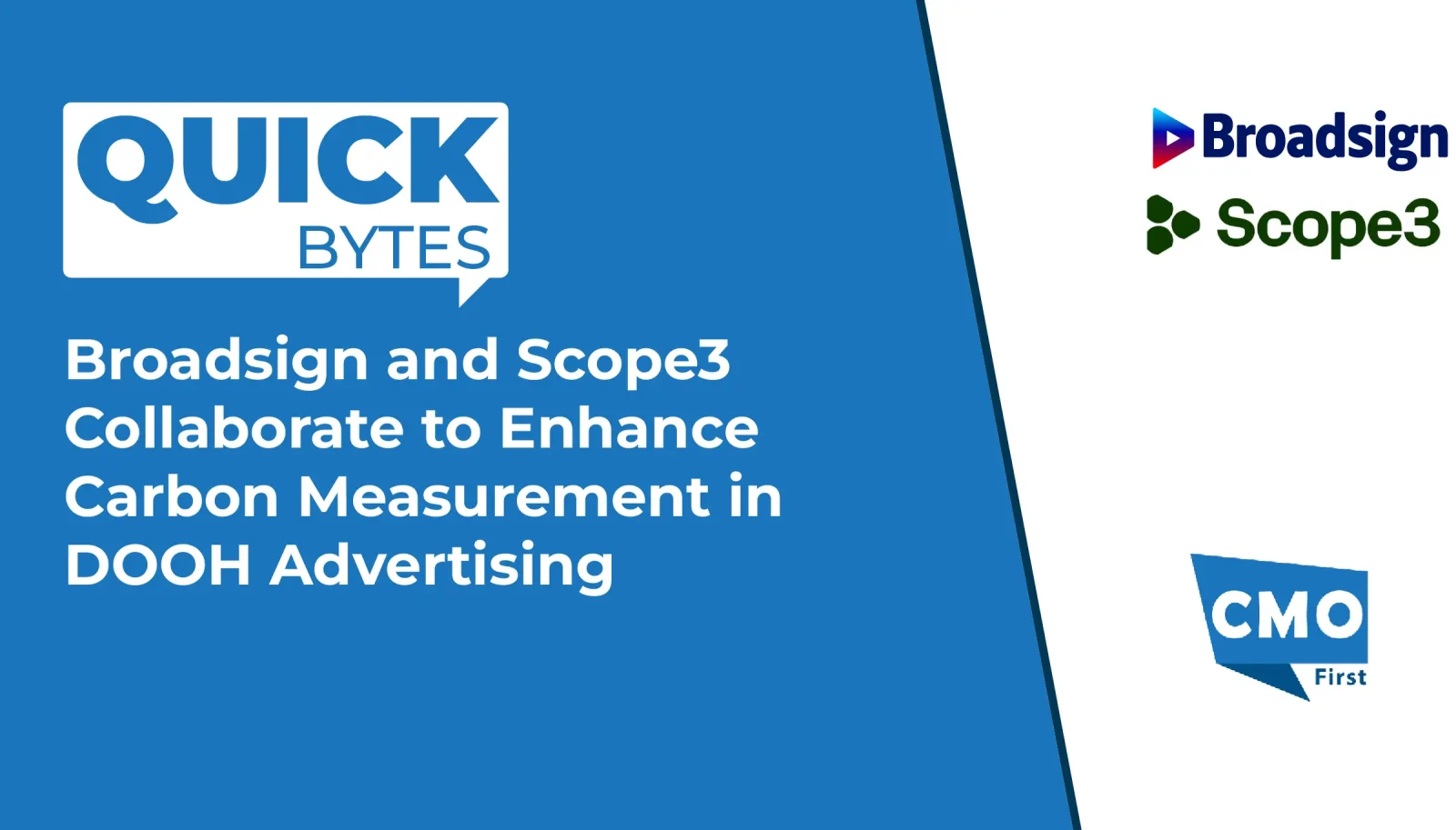 Broadsign and Scope3 Collaborate to Enhance Carbon Measurement in DOOH Advertising