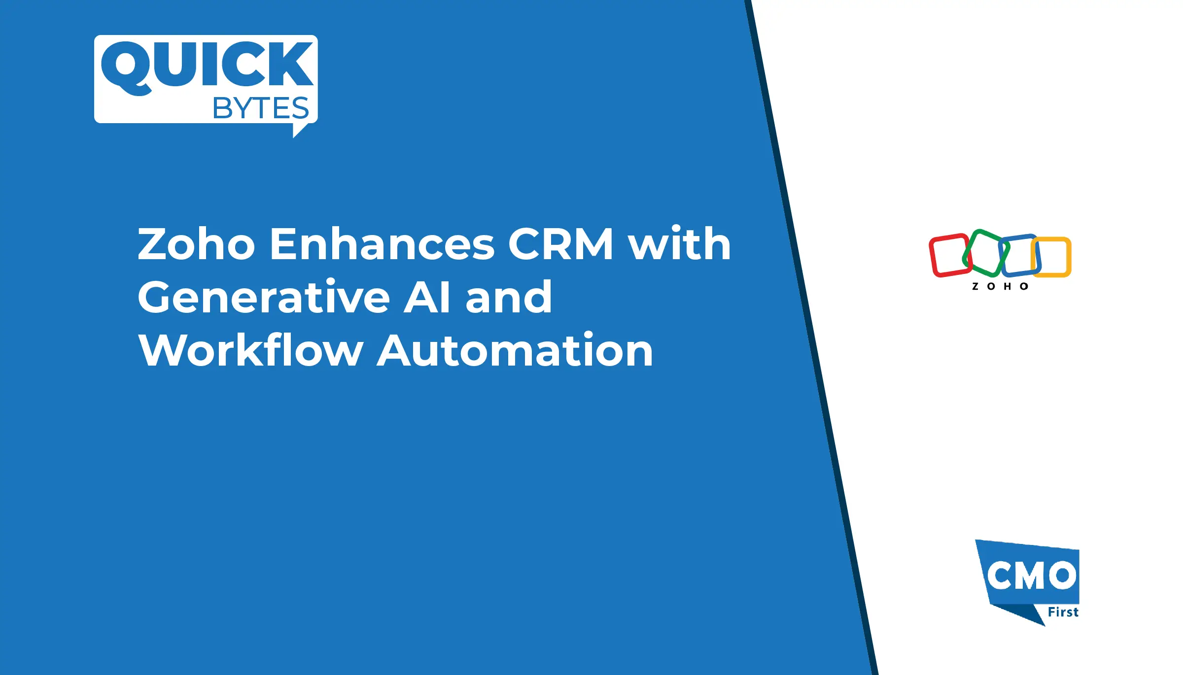 how zoho partners can reduce rework in crm and... Zoho Enhances CRM with Generative AI and Workflow Automation