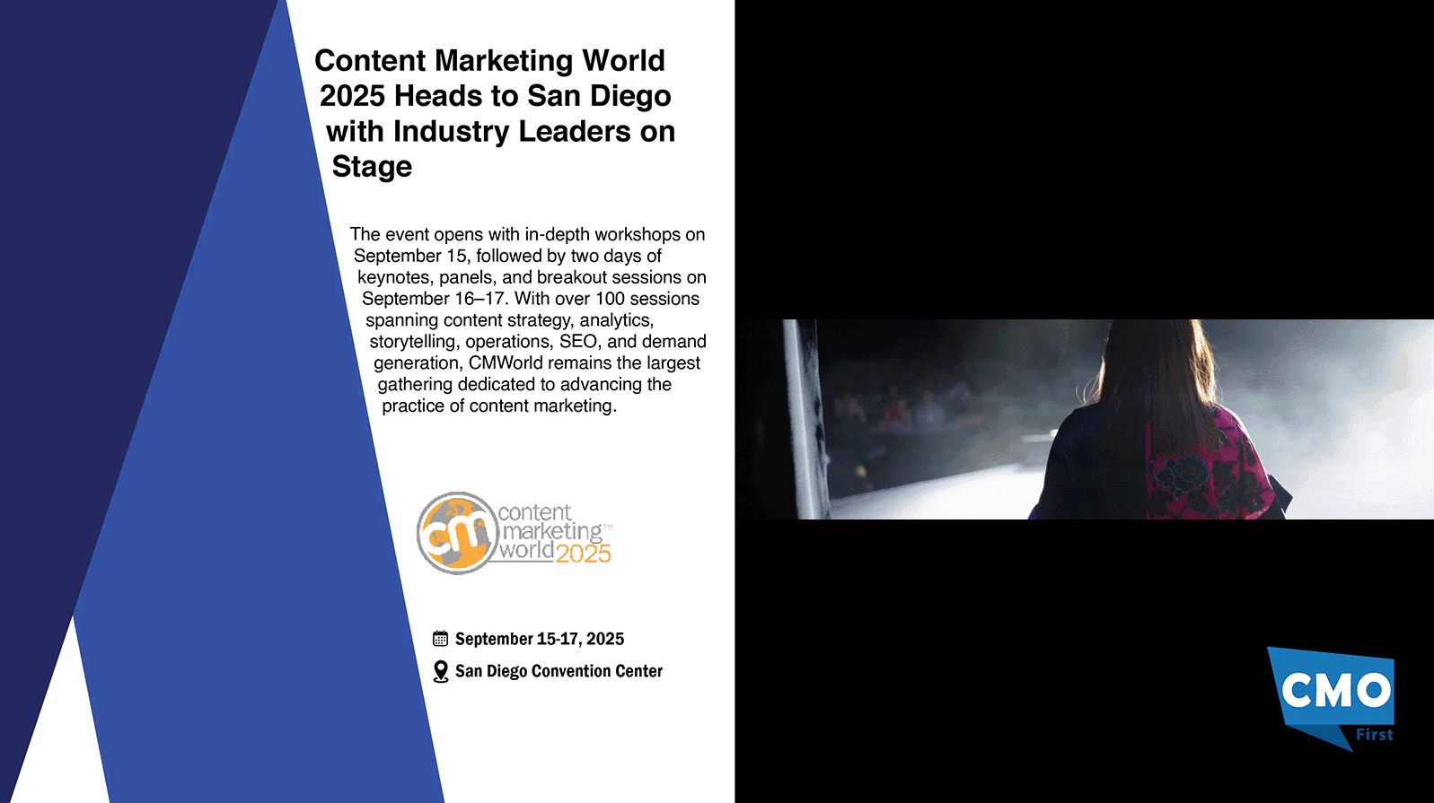 Content Marketing World 2025 Heads to San Diego with Industry Leaders on Stage