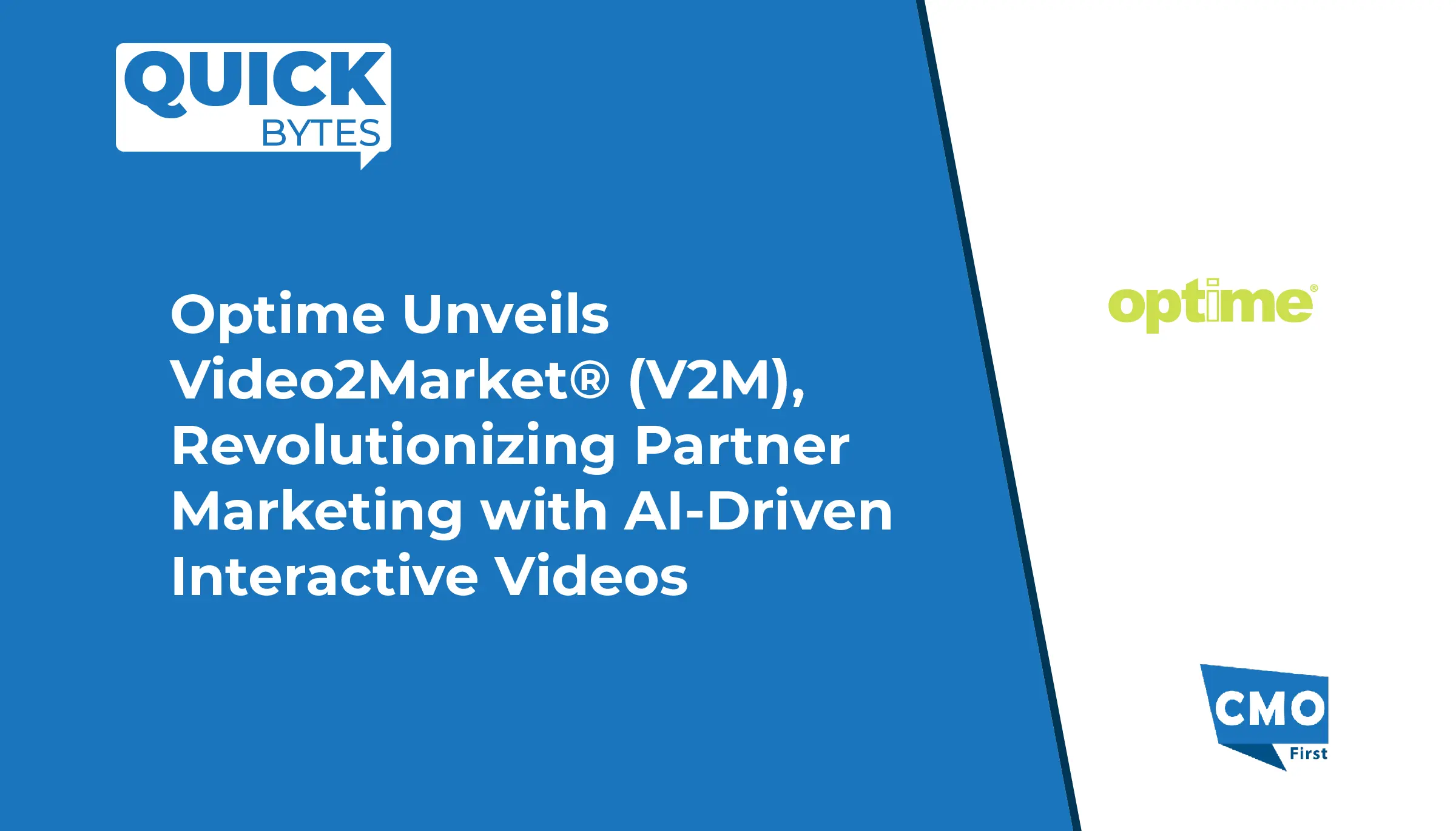 Optime Unveils Video2Market® (V2M), Revolutionizing Partner Marketing with AI-Driven Interactive Videos