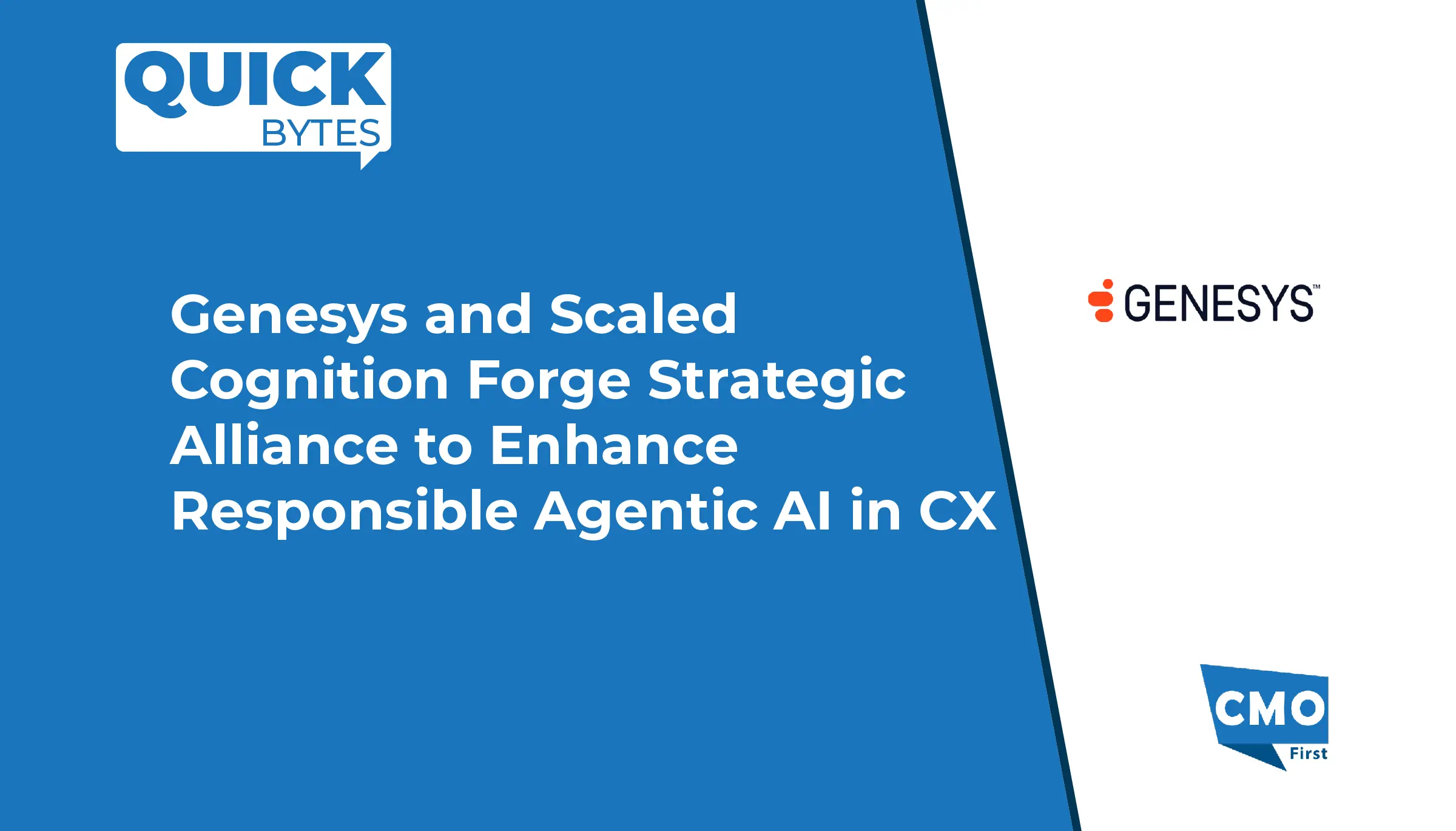 Genesys and Scaled Cognition Forge Strategic Alliance to Enhance Responsible Agentic AI in CX