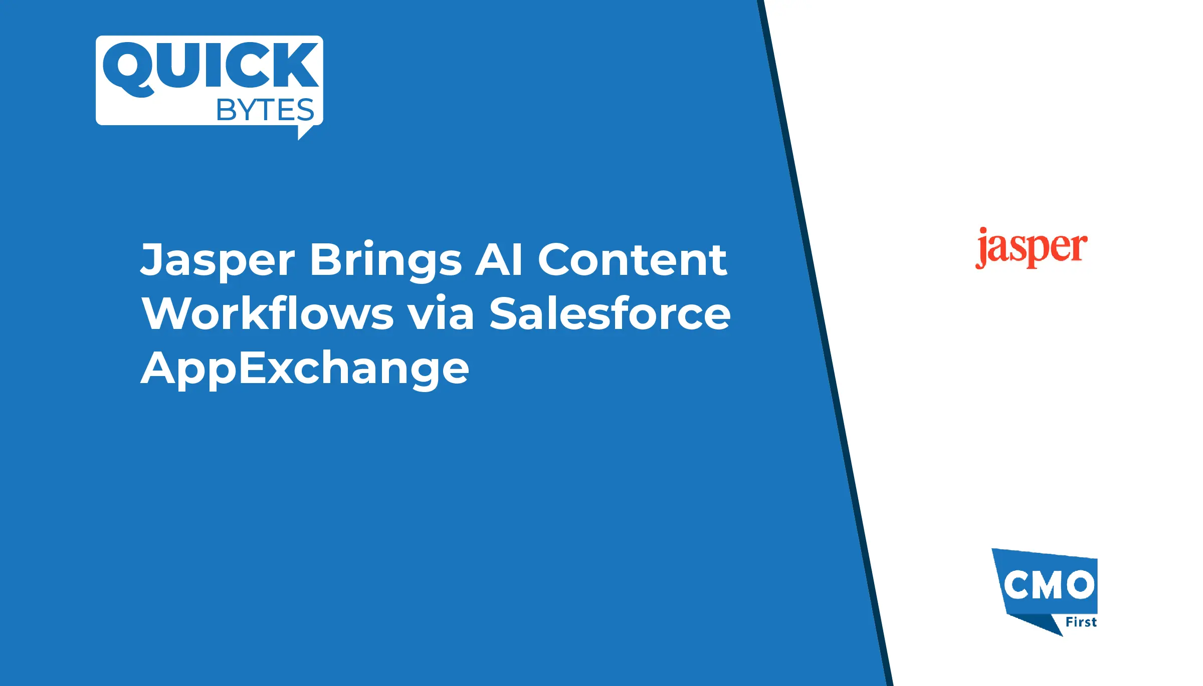 Jasper Brings AI Content Workflows via Salesforce AppExchange