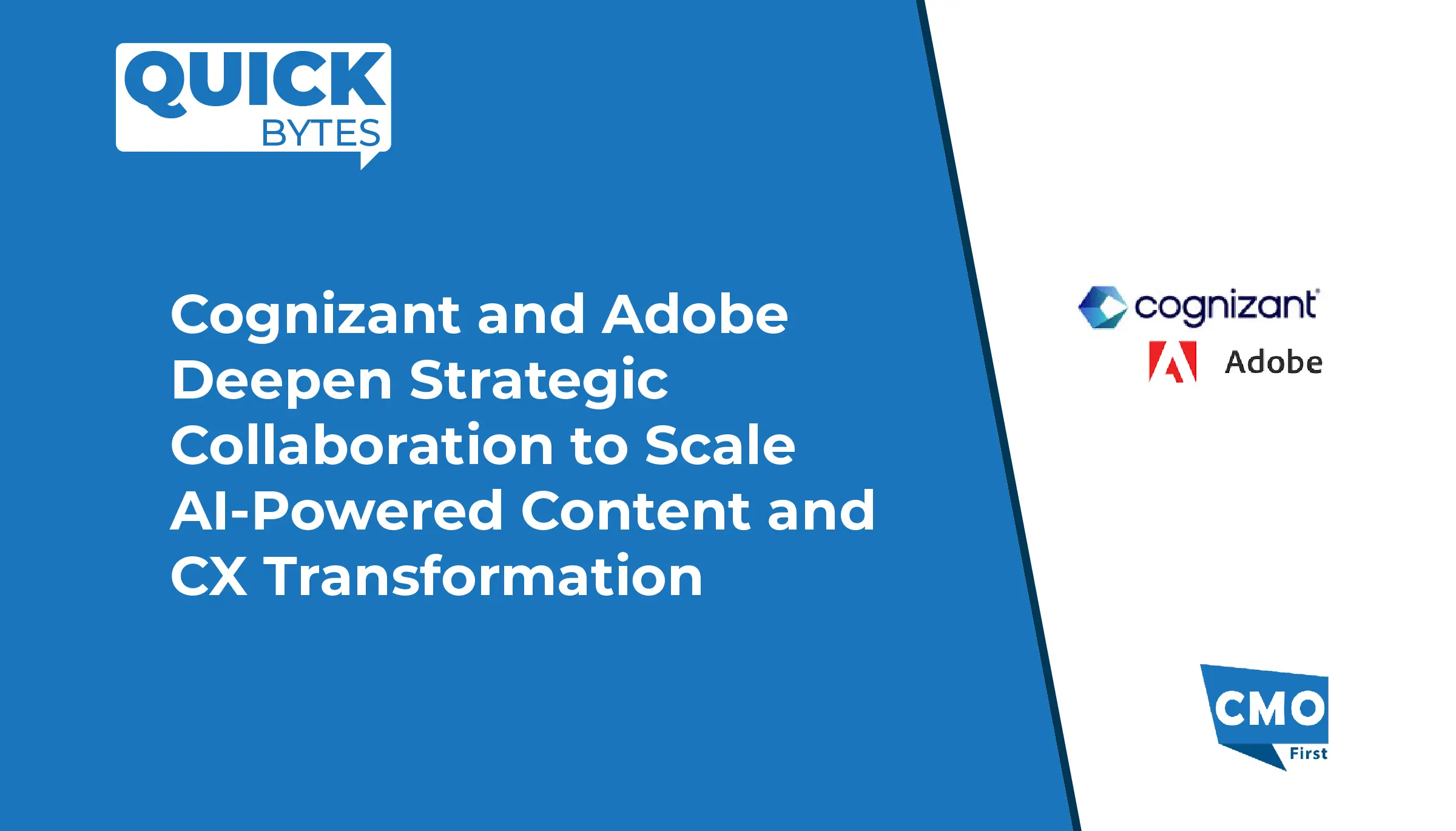 Cognizant and Adobe Deepen Strategic Collaboration to Scale AI-Powered Content and CX Transformation