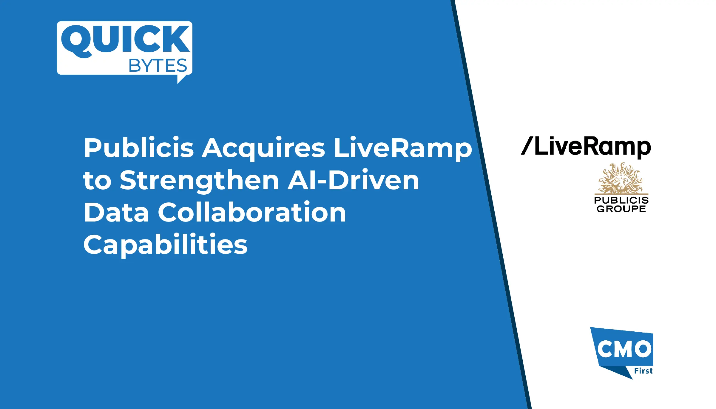 Publicis Acquires LiveRamp to Strengthen AI-Driven Data Collaboration Capabilities