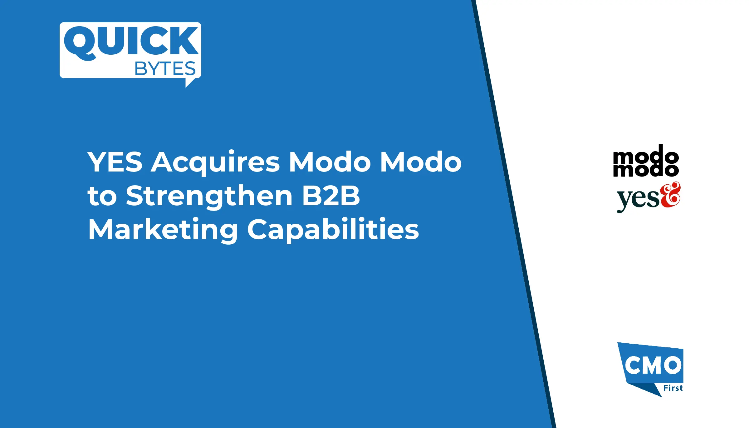 Yes& Acquires Modo Modo to Strengthen B2B Marketing Capabilities