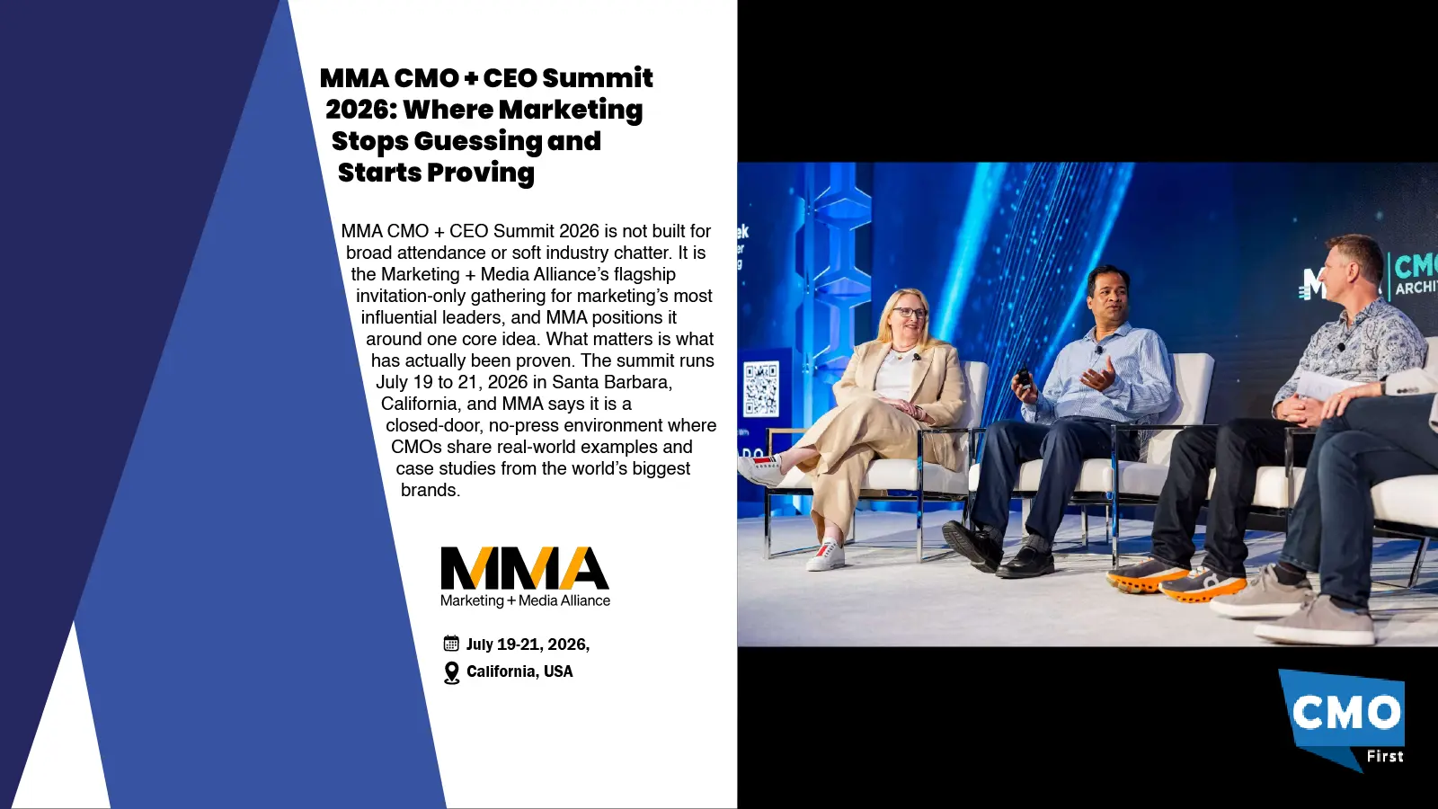 MMA CMO + CEO Summit 2026: Where Marketing Stops Guessing and Starts Proving