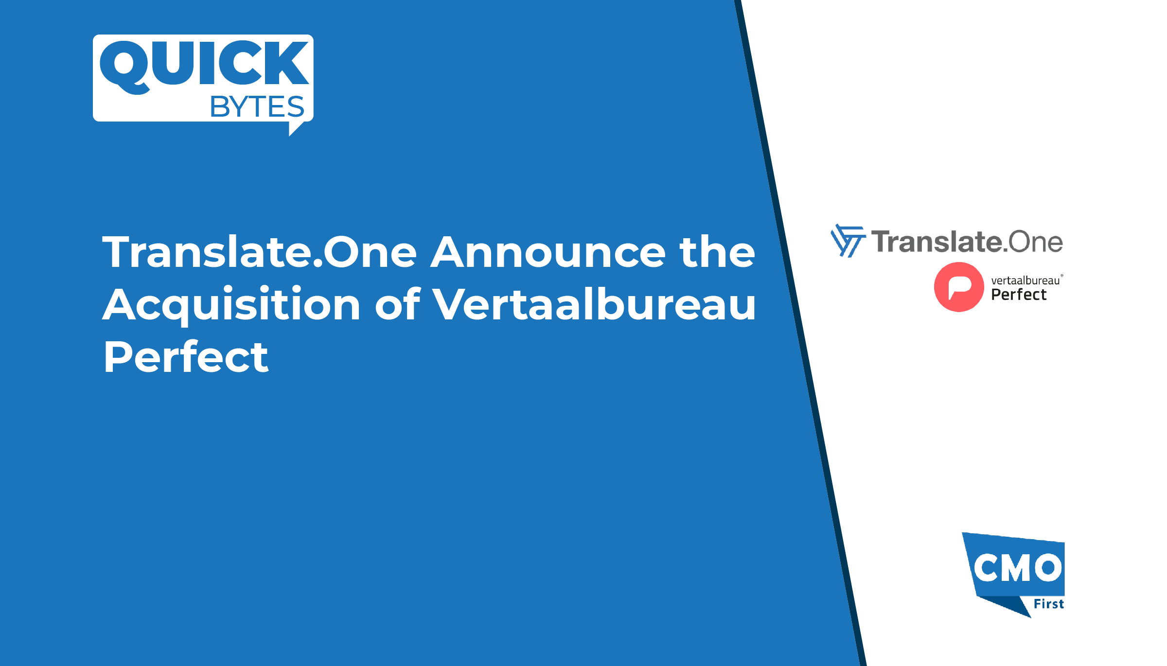 Translate.One Announce the Acquisition of Vertaalbureau Perfect